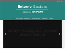 Tablet Screenshot of entornosaludable.com